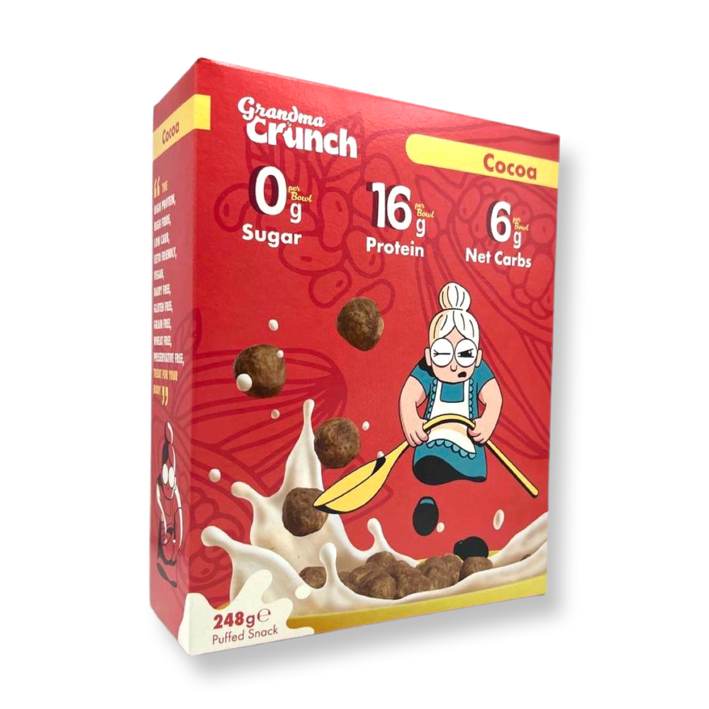 Cereali proteici senza zuccheri al cacao GRANDMA CRUNCH 248g