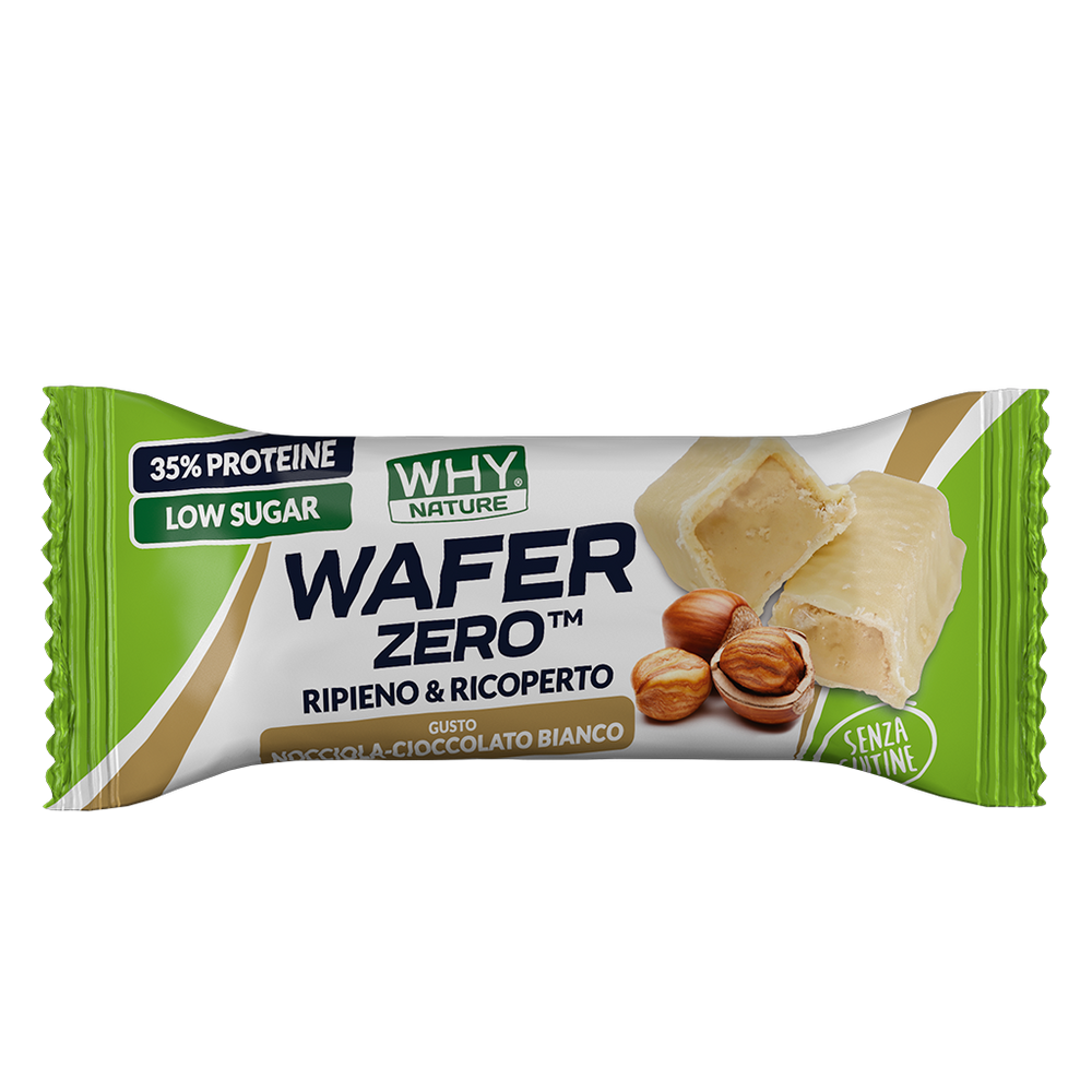 Wafer Proteico alla nocciola e cioccolato bianco Waferzero WHYNATURE 35g