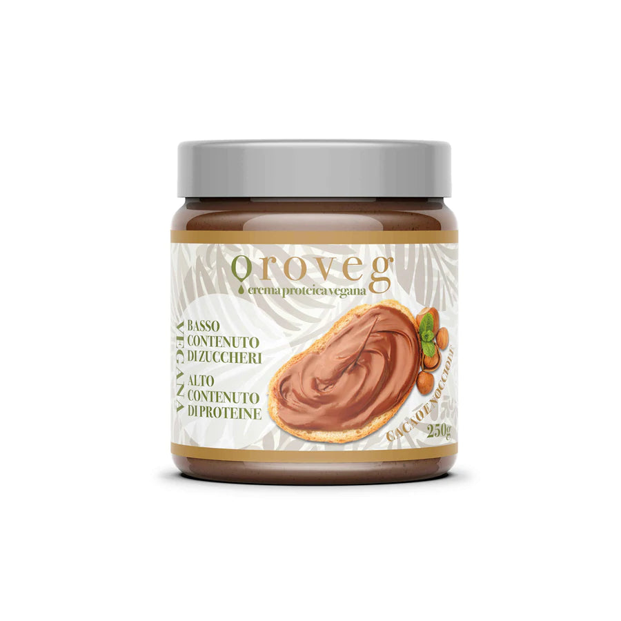 Crema Proteica Vegana Cacao e Nocciole OROVEG 250g