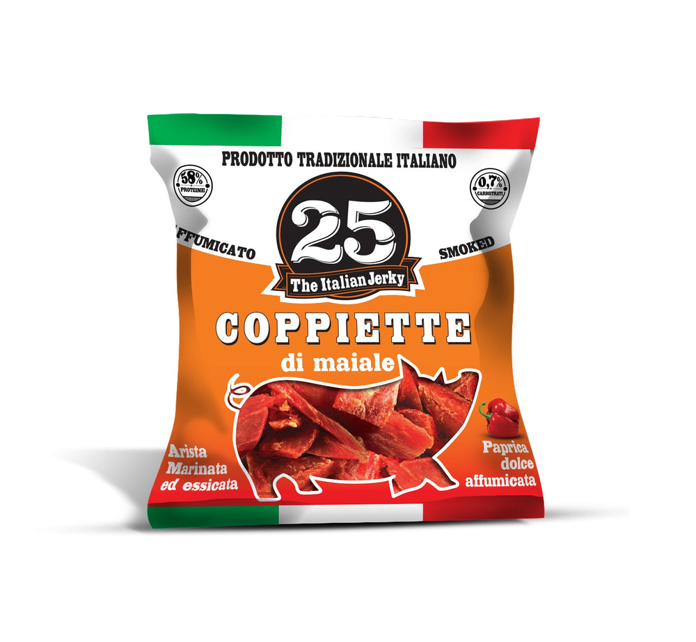 Coppiette di maiale Smoked Paprika 25 THE ITALIAN JERKY 25g