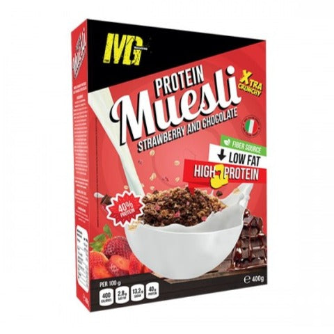 Muesli Fragola E Cioccolato Extra Crunchy Muesli Protein MG FOOD 400g